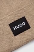 Шапка HUGO колір коричневий