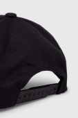 Бавовняна бейсболка HUGO колір чорний з аплікацією (3278446)