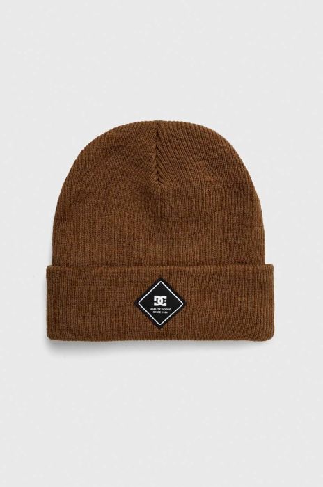 Шапка DC колір коричневий