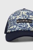 Кепка Quiksilver колір синій візерунок Кепка Quiksilver колір синій візерунок