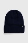 Вовняна шапка Quiksilver колір синій з товстого трикотажу вовна Вовняна шапка Quiksilver колір синій з товстого трикотажу вовна