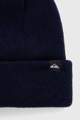 Вовняна шапка Quiksilver колір синій з товстого трикотажу вовна Вовняна шапка Quiksilver колір синій з товстого трикотажу вовна