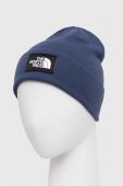 Шапка The North Face колір синій з товстого трикотажу (3597592)
