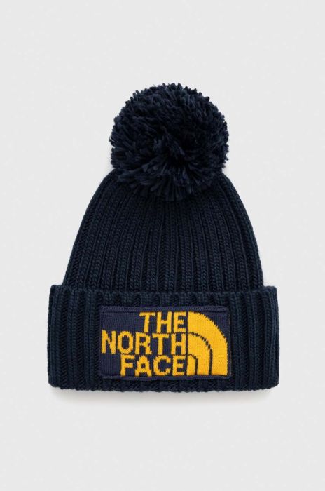 Шапка The North Face колір синій з товстого трикотажу (3601851) Шапка The North Face колір синій з товстого трикотажу (3601851)