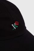 Бавовняна бейсболка Vertere Berlin колір чорний з аплікацією (3587796)