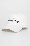 Бавовняна бейсболка Armani Exchange колір білий з аплікацією (3348489) Бавовняна бейсболка Armani Exchange колір білий з аплікацією (3348489)