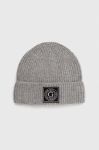 Вовняна шапка Guess колір сірий вовна Вовняна шапка Guess колір сірий вовна