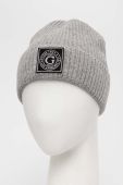 Вовняна шапка Guess колір сірий вовна Вовняна шапка Guess колір сірий вовна