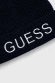 Шапка з домішкою вовни Guess колір синій (3553807)
