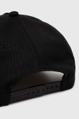 Бавовняна бейсболка Armani Exchange колір чорний з аплікацією (3511680) Бавовняна бейсболка Armani Exchange колір чорний з аплікацією (3511680)