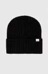 Шапка з домішкою вовни Les Deux колір чорний Шапка з домішкою вовни Les Deux колір чорний