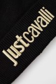 Шапка з домішкою вовни Just Cavalli колір чорний з тонкого трикотажу (3515179) Шапка з домішкою вовни Just Cavalli колір чорний з тонкого трикотажу (3515179)