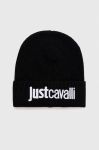 Шапка з домішкою вовни Just Cavalli колір чорний з тонкого трикотажу (3515178) Шапка з домішкою вовни Just Cavalli колір чорний з тонкого трикотажу (3515178)