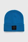 Шапка North Sails з товстого трикотажу колір блакитний Шапка North Sails з товстого трикотажу колір блакитний