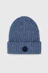 Вовняна шапка North Sails вовна колір блакитний Вовняна шапка North Sails вовна колір блакитний