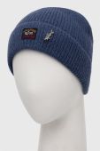 Вовняна шапка Paul&Shark вовна колір блакитний (3365941) Вовняна шапка Paul&Shark вовна колір блакитний (3365941)