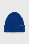 Шапка Napapijri з товстого трикотажу колір блакитний (3553811) Шапка Napapijri з товстого трикотажу колір блакитний (3553811)
