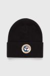 Шапка Napapijri колір чорний з товстого трикотажу (3550300) Шапка Napapijri колір чорний з товстого трикотажу (3550300)