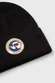 Шапка Napapijri колір чорний з товстого трикотажу (3550300) Шапка Napapijri колір чорний з товстого трикотажу (3550300)
