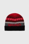 Шапка HUGO з товстого трикотажу колір барвистий Шапка HUGO з товстого трикотажу колір барвистий