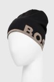 Вовняна шапка Boss Green BOSS GREEN колір чорний вовна
