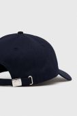 Бавовняна бейсболка Trussardi колір синій з аплікацією Бавовняна бейсболка Trussardi колір синій з аплікацією