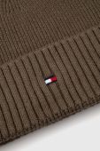 Шапка з домішкою кашеміру Tommy Hilfiger колір коричневий з тонкого трикотажу (3419551)