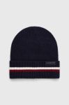 Шапка з домішкою вовни Tommy Hilfiger колір синій (3441863) Шапка з домішкою вовни Tommy Hilfiger колір синій (3441863)