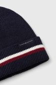 Шапка з домішкою вовни Tommy Hilfiger колір синій (3441863)