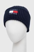 Шапка Tommy Jeans колір синій з товстого трикотажу (3546443)