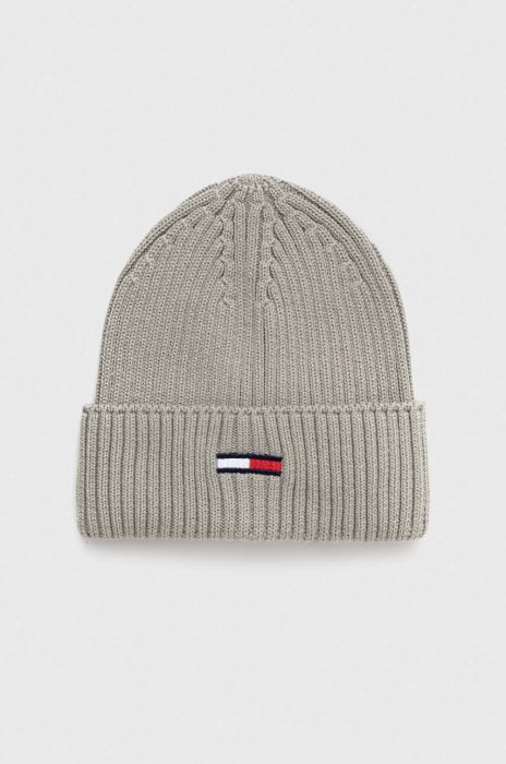 Шапка Tommy Jeans колір бежевий з тонкого трикотажу (3461982) Шапка Tommy Jeans колір бежевий з тонкого трикотажу (3461982)