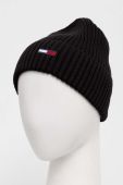 Шапка Tommy Jeans колір чорний з тонкого трикотажу (3461979) Шапка Tommy Jeans колір чорний з тонкого трикотажу (3461979)