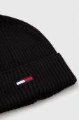 Шапка Tommy Jeans колір чорний з тонкого трикотажу (3461979) Шапка Tommy Jeans колір чорний з тонкого трикотажу (3461979)