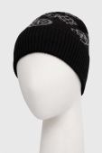 Шапка з домішкою вовни Guess колір чорний (3473712) Шапка з домішкою вовни Guess колір чорний (3473712)