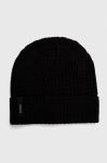 Шапка з домішкою вовни Guess колір чорний з тонкого трикотажу (3647891) Шапка з домішкою вовни Guess колір чорний з тонкого трикотажу (3647891)