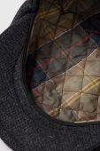Вовняний кашкет Barbour колір сірий вовна Вовняний кашкет Barbour колір сірий вовна