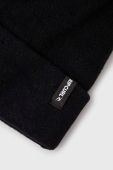 Шапка з домішкою вовни Rip Curl колір чорний з товстого трикотажу Шапка з домішкою вовни Rip Curl колір чорний з товстого трикотажу
