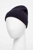 Вовняна шапка Joop! колір синій вовна (3500281)