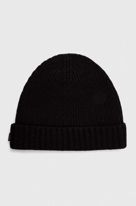Вовняна шапка Joop! колір чорний вовна (3500278) Вовняна шапка Joop! колір чорний вовна (3500278)