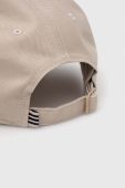 Бавовняна бейсболка adidas Originals колір бежевий з аплікацією