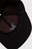 Вельветова кепка The North Face колір чорний з аплікацією Вельветова кепка The North Face колір чорний з аплікацією