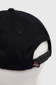 Бавовняна бейсболка Dickies колір чорний з аплікацією Бавовняна бейсболка Dickies колір чорний з аплікацією