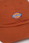 Бавовняна бейсболка Dickies колір коричневий з аплікацією