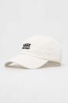 Бавовняна бейсболка Vans колір білий з аплікацією (3379157) Бавовняна бейсболка Vans колір білий з аплікацією (3379157)