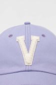 Бавовняна бейсболка Vans колір фіолетовий з аплікацією (3379158) Бавовняна бейсболка Vans колір фіолетовий з аплікацією (3379158)