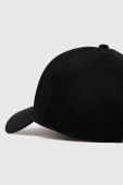 Бавовняна бейсболка La Martina колір чорний з аплікацією (3640986)