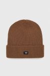 Шапка Vans колір коричневий з товстого трикотажу (3546432) Шапка Vans колір коричневий з товстого трикотажу (3546432)