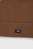 Шапка Vans колір коричневий з товстого трикотажу (3546432)