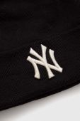 Шапка New Era колір чорний з товстого трикотажу NEW YORK YANKEES (3544252)