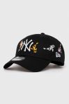 Бавовняна бейсболка New Era колір чорний з аплікацією NEW YORK YANKEES (3543797) Бавовняна бейсболка New Era колір чорний з аплікацією NEW YORK YANKEES (3543797)